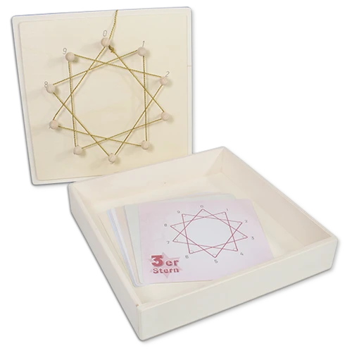 Zahlenstern aus Holz