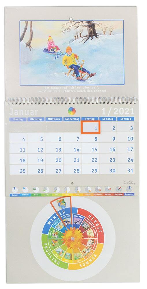 Kinder Kalender mit Jahreskreis