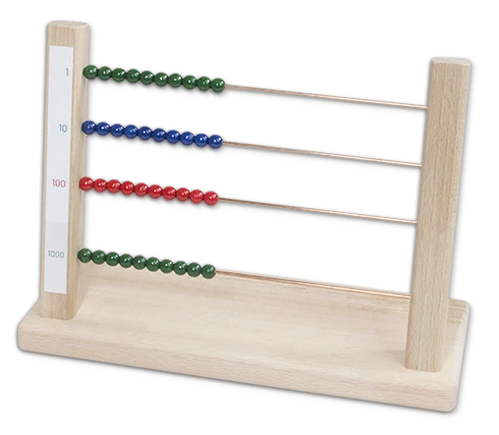 Montessori Rechenrahmen aus Buchenholz