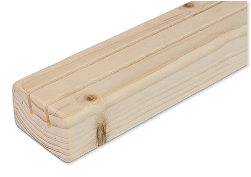 Setzleiste aus Holz mit 2 Reihen