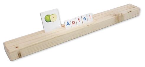 Setzleiste aus Holz mit 2 Reihen