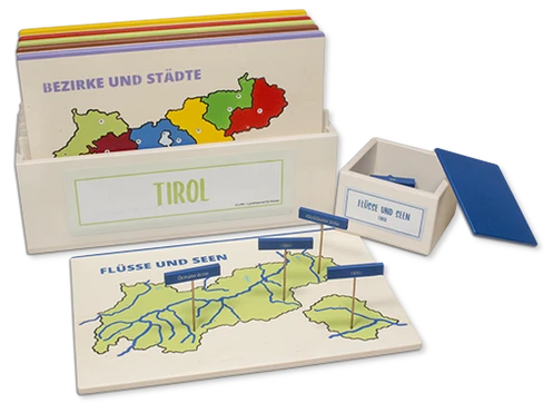 Tirol Steckkarten aus Holz
