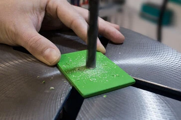 Bohren mit der Säulenbohrmaschinie